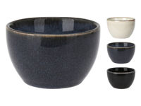 Салатница фарфоровая 8cm Reactiv Glaze Black