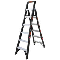 Лестница Lider-Tech LDR1710 Scara dubla fibra de sticla, 2x6 trepte, H=2.98m, sarcina max.180kg