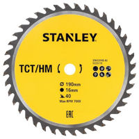 Диск отрезной Stanley Дископильное полотно TCT STA13145-XJ 190x16x40T