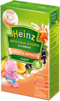 Budincă Heinz asorti fructe de pădure în smântână dulce (6 luni+), 200g