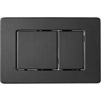 Кнопка смыва Nomi 097-L сталь черный мат