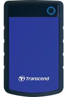 2.0TB (USB3.0) 2.5" Transcend "StoreJet 25H3B", Rubber Grey/Blue, Anti-Shock, One Touch Backup