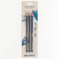 Набор чернографитных карандашей Малевичъ Graf'Art, 3 шт