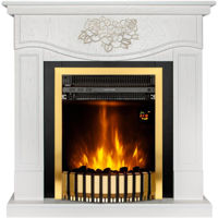 Камин электрический ArtFlame Auren & Gala Gold, 950x930x270mm, Alb