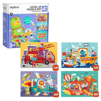 Головоломка Mideer CT1451 Puzzle Transport, 4 în 1