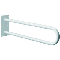 Аксессуар для ванной Bisk 05498 Bara de aparare fixa p/u persoane cu dizabilitati PRO 600mm, inox, alb