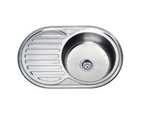 cumpără Chiuveta de bucatarie inox 0.6 mm (decor) 77/50 cm dreapta 7750 R în Chișinău