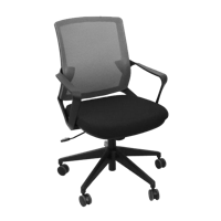 купить Офисный стул 610x630x885 мм, черный с серым в Кишинёве