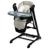 Стульчик для кормления Caretero 7650 Indigo Black Grey