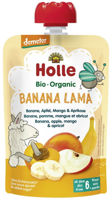 Piure Holle Bio Banana Lama banane, mere, mango si caise (6+ luni) 100 g