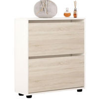 Raft pentru încălțăminte Mobildor-Lux Leo 80x27x86H cm White/Sonoma