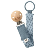 Пустышка BIBS 9401103 Lantisor clip pentru suzeta Petrol/Baby Blue