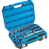 Set de unelte de mână Hoegert Set de capete tubulare si accesorii 1/2,1/4 89 buc HT1R424