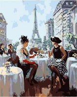 Pictura pe numere "Mic dejun la Paris" 40x50 cm