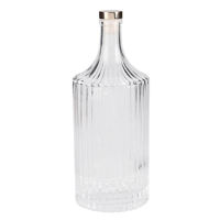 Посуда для напитков Promstore 52622 Carafa pentru apa Golden Stripes 1l, 25cm, din sticla