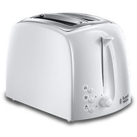 RUSSELL HOBBS 21640-56/RH Textures 2SL Toaster - White, белый