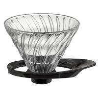 Аксессуар для кофеварки Hario V60 Glass Dripper 02 / Black VDGR-02-B