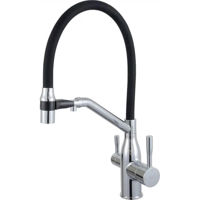 Смеситель кухонный Frap F 4397 (chiuveta plus flexibil) Alama CROM