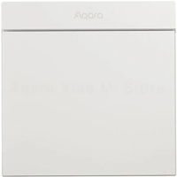 Întrerupător electric Aqara ZNQBKG24LM White H1M - 1 клавиша (c нулём) квадратный подрозетник