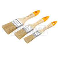 Set de 3 perii pentru zugravit cu maner din lemn 1", 1.5", 2"  TOLSEN