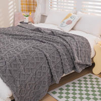 Домашний текстиль Relaxe Home Покрывало Tufted Fleece 200x230 см Grey