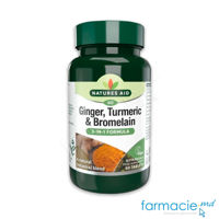 Ghimbir, Turmeric & Bromelain comp.N60 Natures Aid