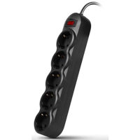 Фильтр электрический Sven SF-05L, 5 Sockets, 1.8m, Black