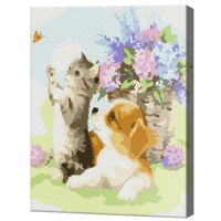 Картина по номерам Art Gallery EX7533 Jocul cu fluture 30x40cm Eco