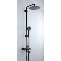 Душевая панель Frap F 24807-6 Inox Negru Cu Bara Dus