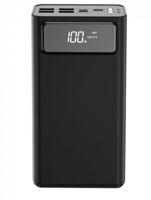 Power Bank XO 50000 mAh with digital display, PR125 Black (3input 4 output)