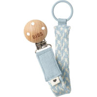 Suzetă BIBS 9401112 Lantisor clip pentru suzeta Baby Blue/Ivory