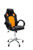 Fotoliu gaming CX 6207 negru cu oranj LS