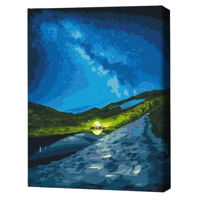 Картина по номерам BrushMe BS53751 40x50cm (în cutie) Camping sub stele