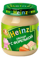 Piure Heinz legume cu pastrav, 120g (8 luni)