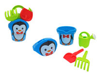 Набор игрушек для песка в ведерке "Пингвин" 5ед, 23cm