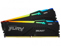 16GB DDR5-6000MHz  Kingston FURY Beast RGB (Kit of 2x8GB) (KF560C40BBAK2-16), CL40-40-40, 1.35V, Blk