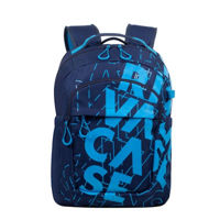 Backpack Rivacase 5430, for Laptop 15,6" & City bags, Dark Blue/Light Blue