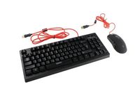 Gaming Keyboard & Mouse Qumo Pandemonium, Compact, Fn key, RGB, AntiGhosting, Black, USB