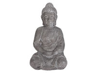 Statuie "Buddha asezat" 46cm, gri