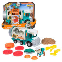 Машина Spin Master 6071233 Camion cu figurină, Rubble&Crew, seria Patrula Cățelușilor
