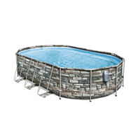 Piscina Power Steel Oval 610x366x122cm, 20241L, carcas metal