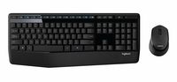 Wireless Keyboard & Mouse Logitech MK345, Spill-resist, Palm rest, FN key, 2xAAA/1xAA, Black