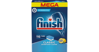 Таблетки для посудомоечных машин Finish Classic Lemon,110шт