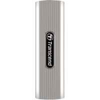 1.0TB  Transcend Portable SSD ESD320A Silver, USB-A 3.1 10Gbps, Metallic Capless/Slider (68.2x19.7x9
