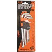 Набор ручных инструментов Gadget tools 390158 Длинные шестигранные ключи, 1,5–10 мм, шаровая головка, 9 шт.