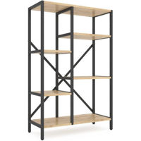 Cтеллаж складской Nex Home Raft metalic Loft Cascade 1090x700x300mm, 5 nivele, PAL, Antracite/Oak Artisan