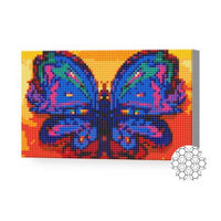 Картина по номерам Art Gallery XQC84395 Mozaic cu diamante 20x30cm Fluture viu-colorat