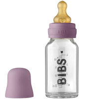 Biberon din sticla BIBS Mauve (0+) 110 ml