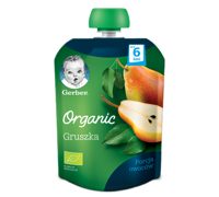 Пюре Gerber Organic Груша (6+ мес) 80 г