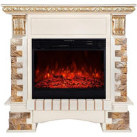Șemineu electric ArtFlame Topaz maxi & Mirabella, 1136x1328x356 mm, Vanilla /Cappuccino